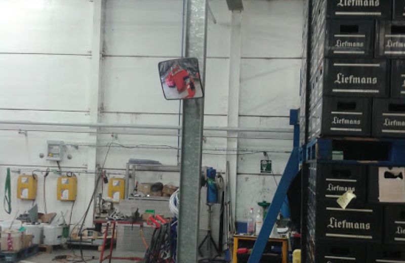 Acsys - Installation de miroirs industriels sur site