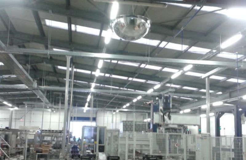 Acsys - Installation de miroirs industriels sur site